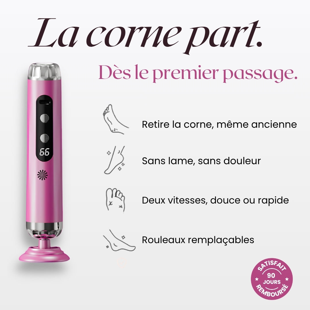 HoneyG Oflure™ — Râpe électrique anti-callosités